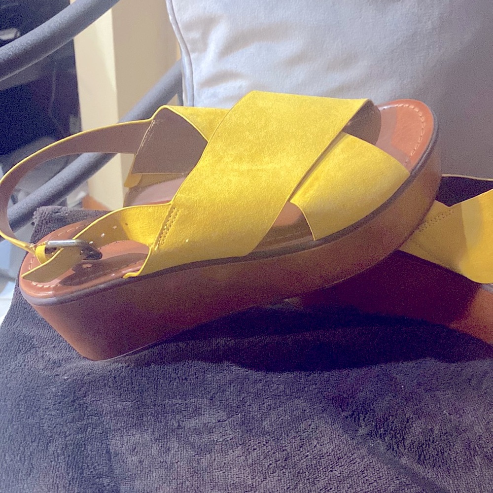 Yellow sandals